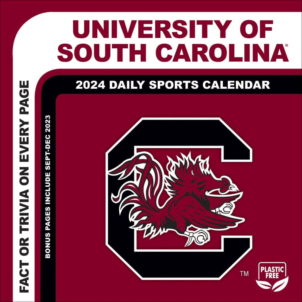 COL South Carolina Gamecocks 2024 Desk Calendar