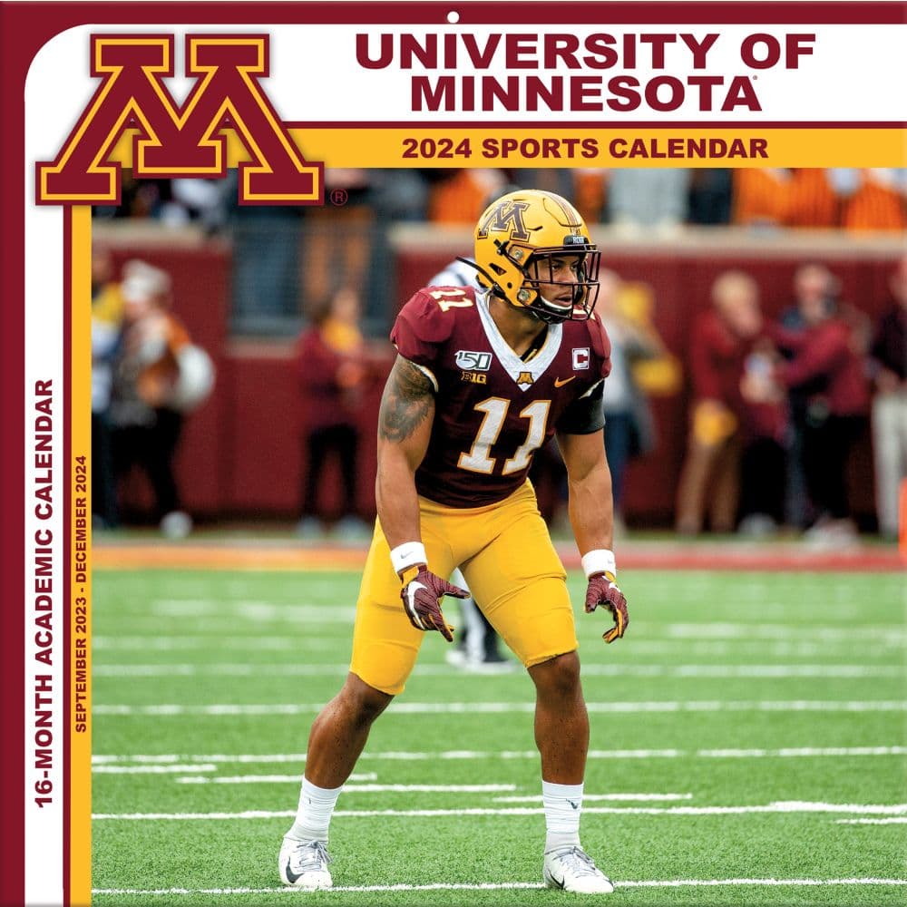 COL Minnesota Golden Gophers 2024 Wall Calendar