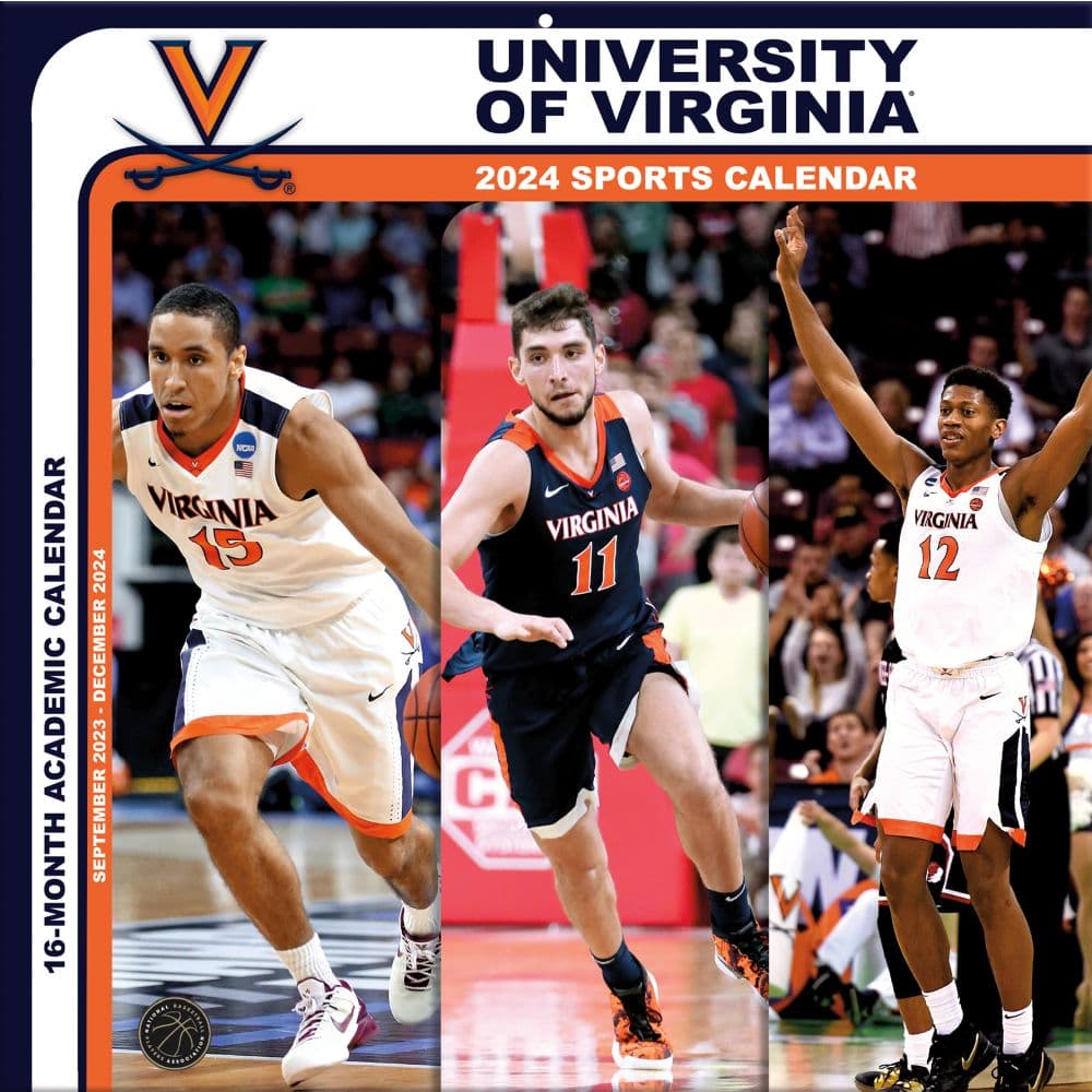 COL Virginia Cavaliers 2024 Wall Calendar