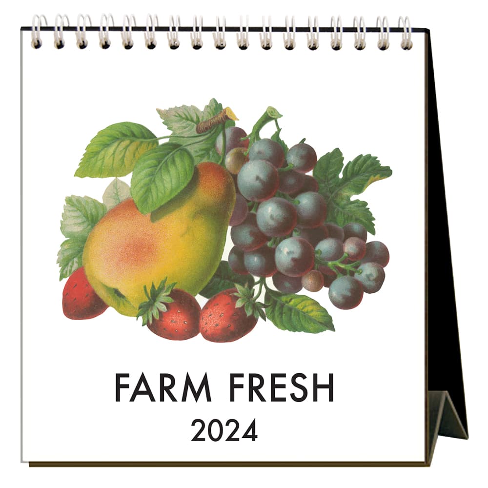 Farm Fresh 2024 Easel Desk Calendar
