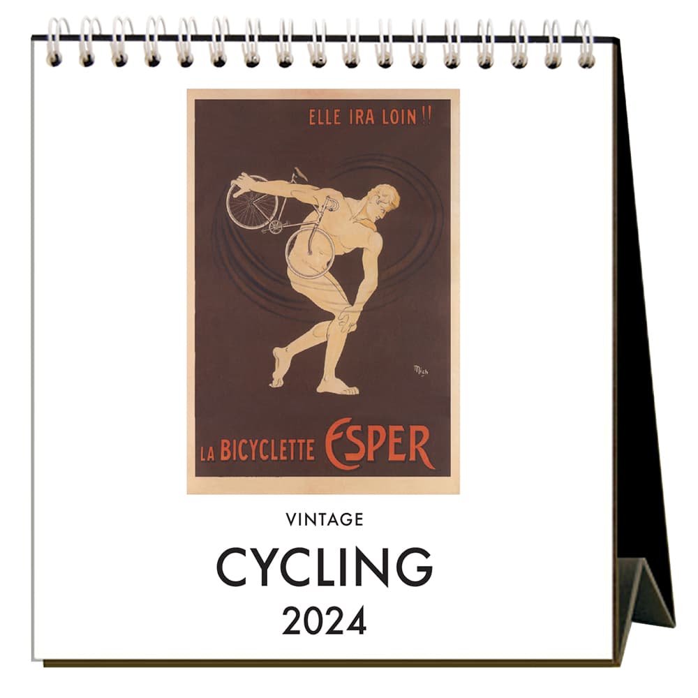 Cycling 2024 Easel Desk Calendar