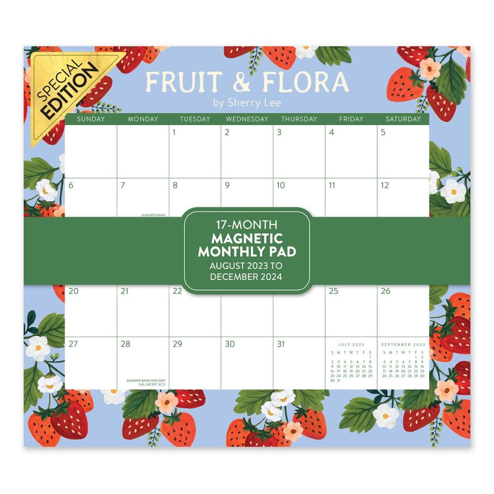 Fruit & Flora Magnetic Exclusive 2024 Wall Calendar