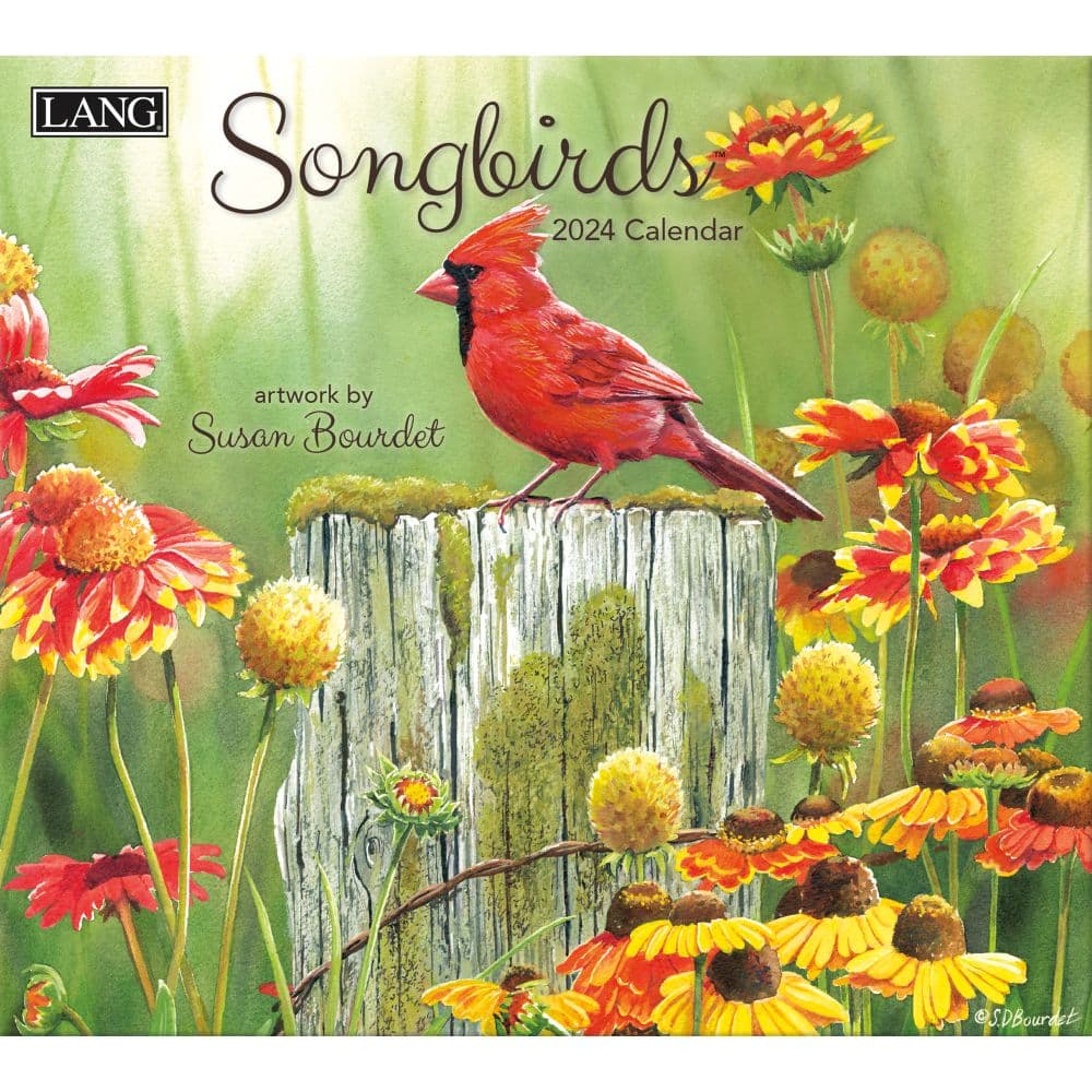 Songbirds 2024 Wall Calendar