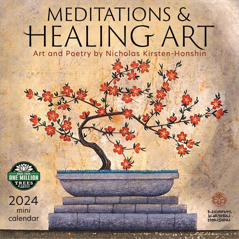 Meditations Heal Poetry 2024 Mini Wall Calendar