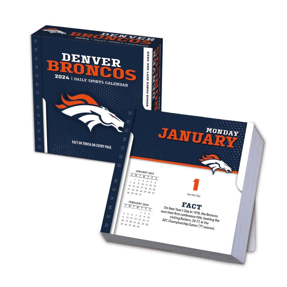 NFL Denver Broncos 2024 Desk Calendar