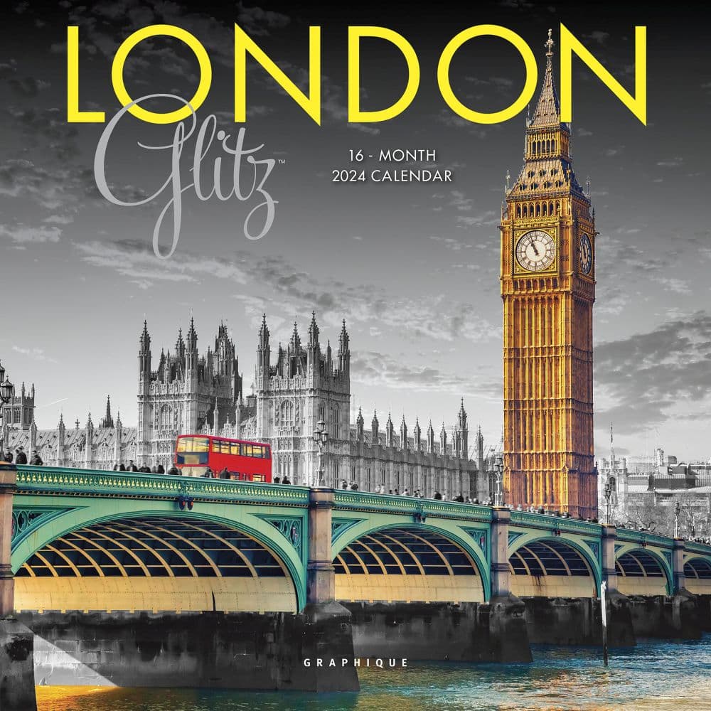 London Glitz 2024 Mini Wall Calendar