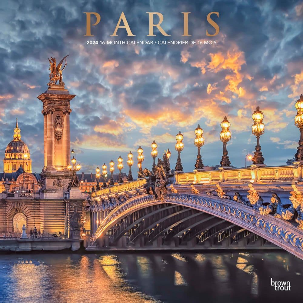 Paris 2024 Wall Calendar