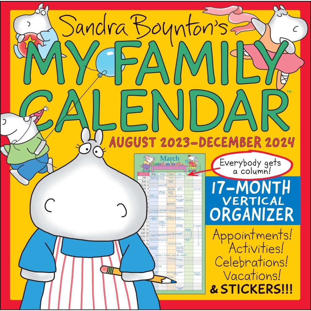 My Family Boynton Calendar 2024 Wall Calendar