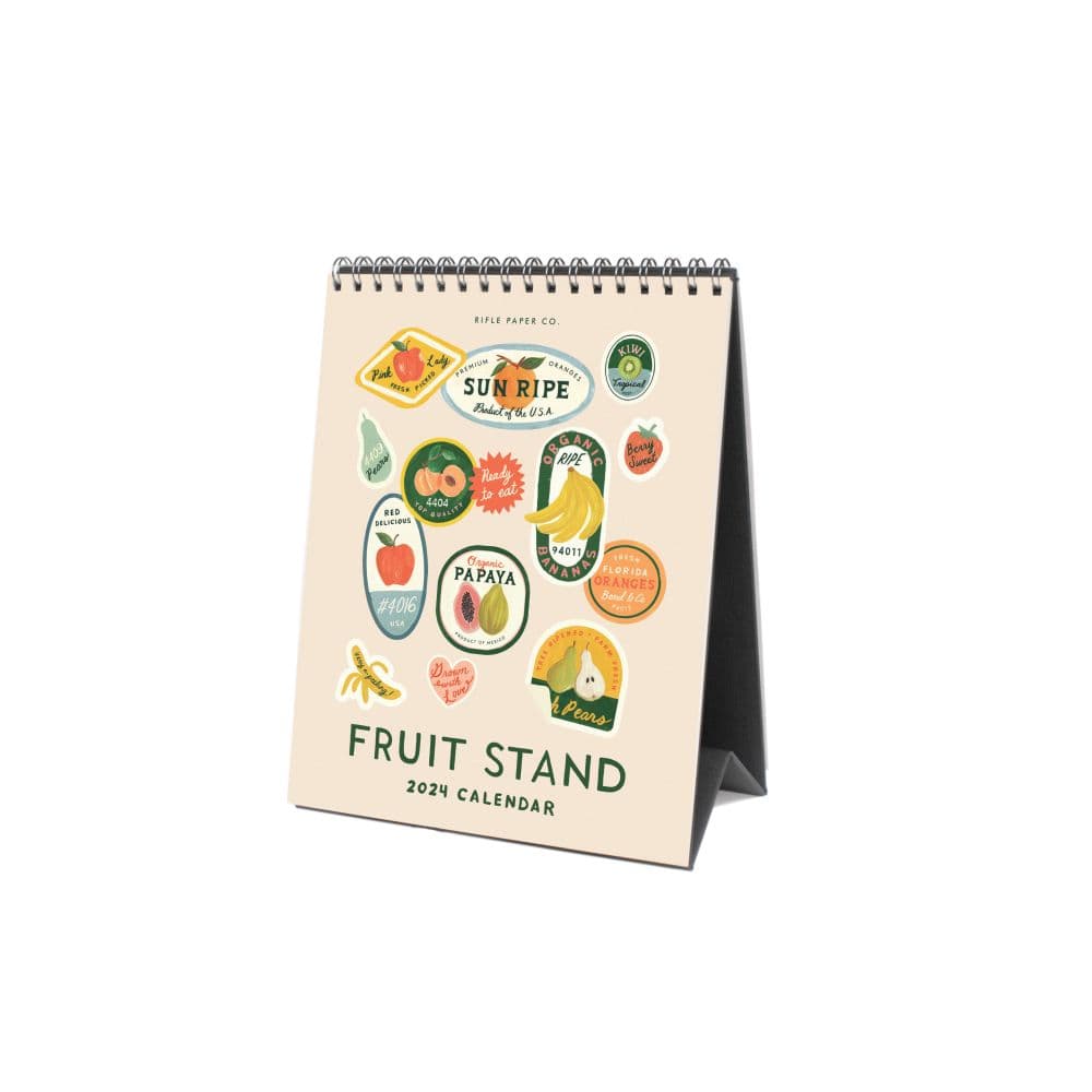 Fruit Stand Desk 2024 Easel Calendar