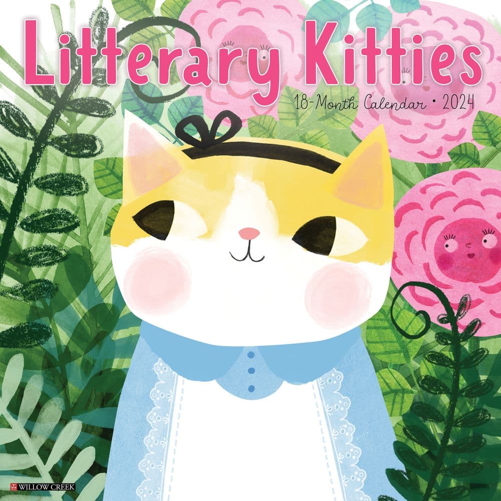 Literary Kitties 2024 Wall Calendar