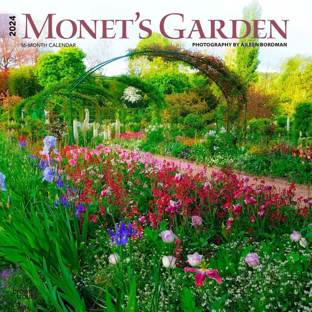 Monets Garden 2024 Wall Calendar