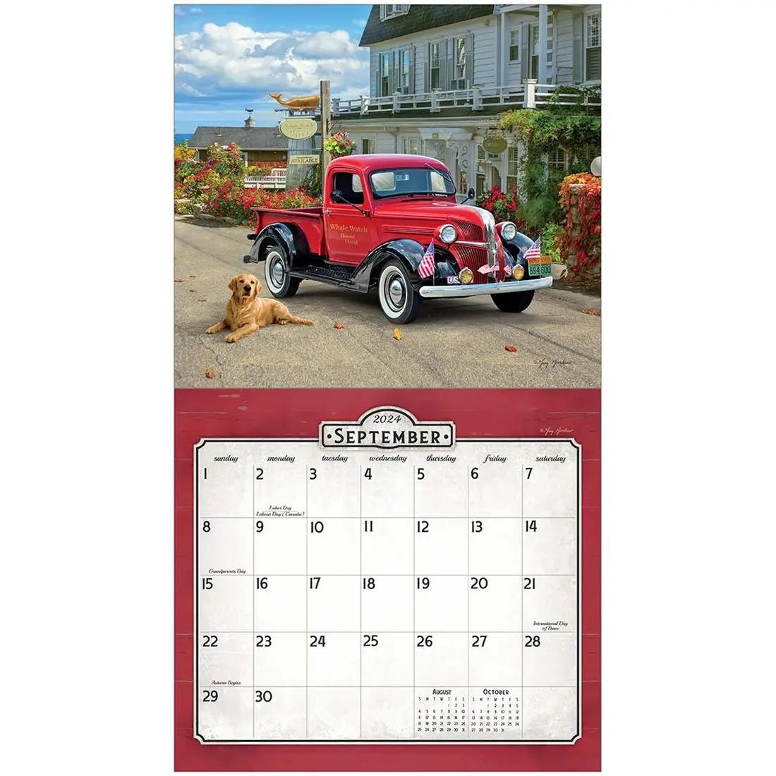 Nostalgic Main Street 2024 Wall Calendar