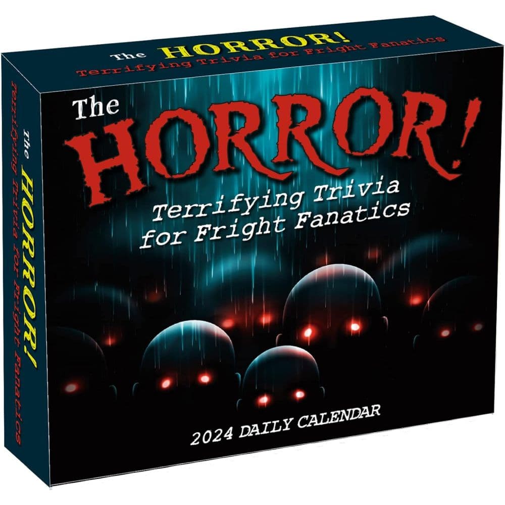 The Horror Terrifying Trivia 2024 Desk Calendar