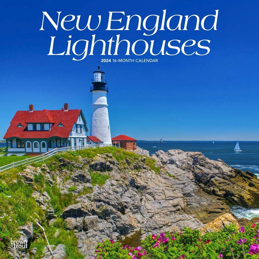 Lighthouses New England  2024 Wall Calendar