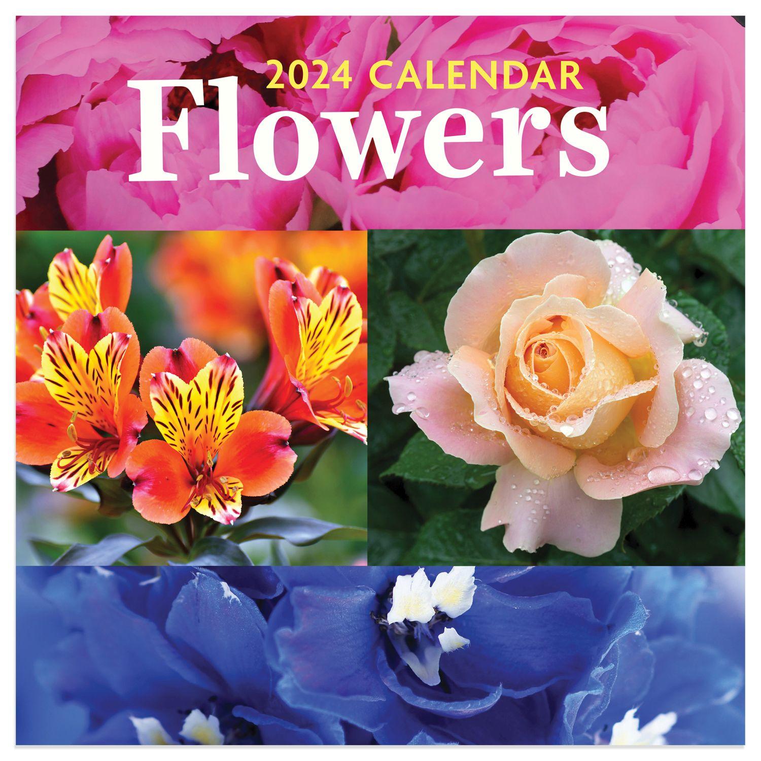 Flowers 2024 Mini Wall Calendar