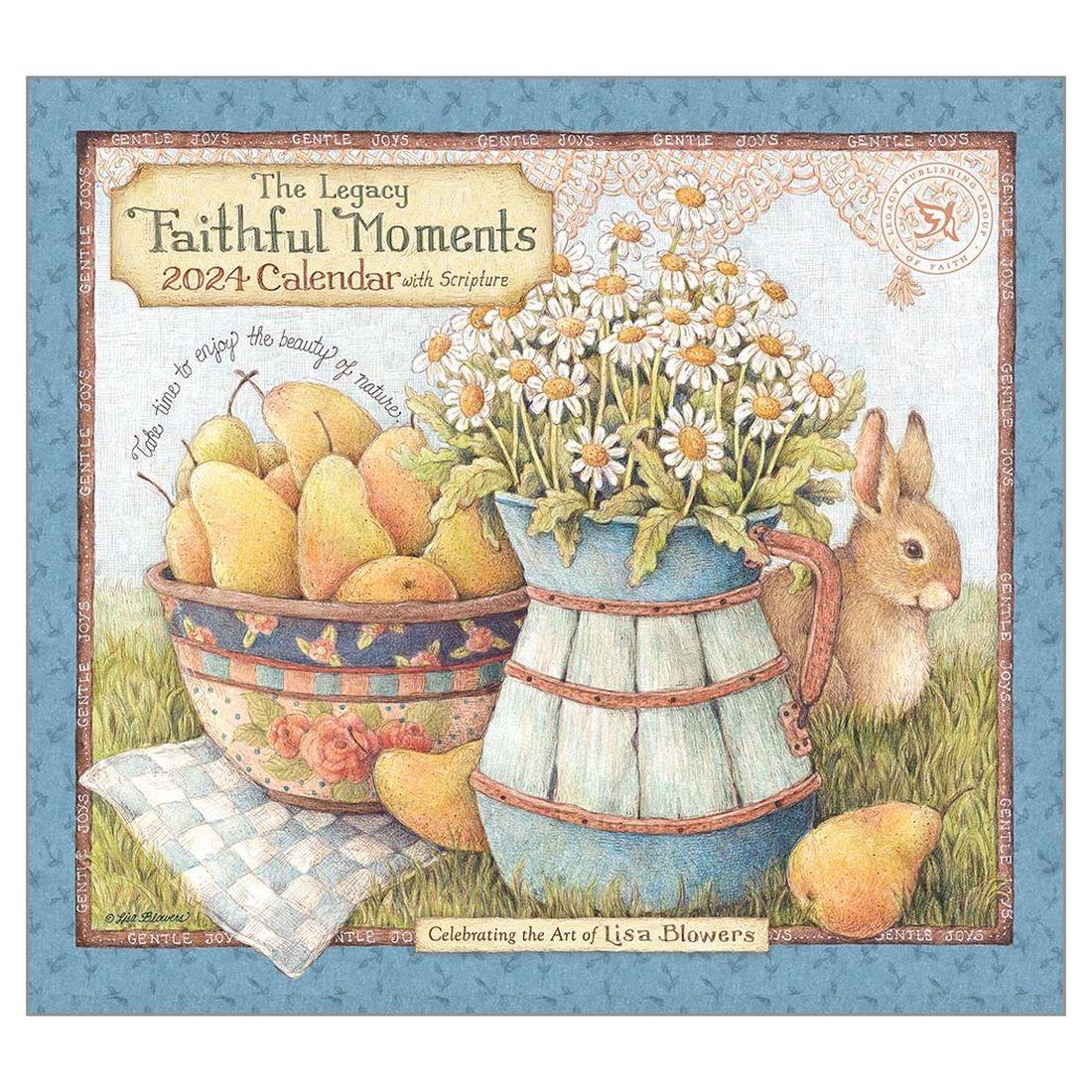 Faithful Moments Blowers 2024 Wall Calendar