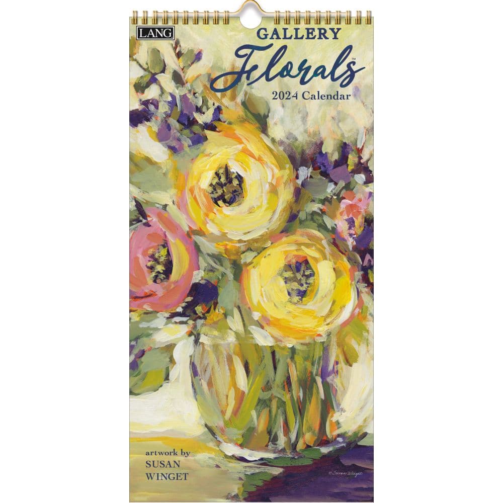 Gallery Florals Vertical 2024 Wall Calendar