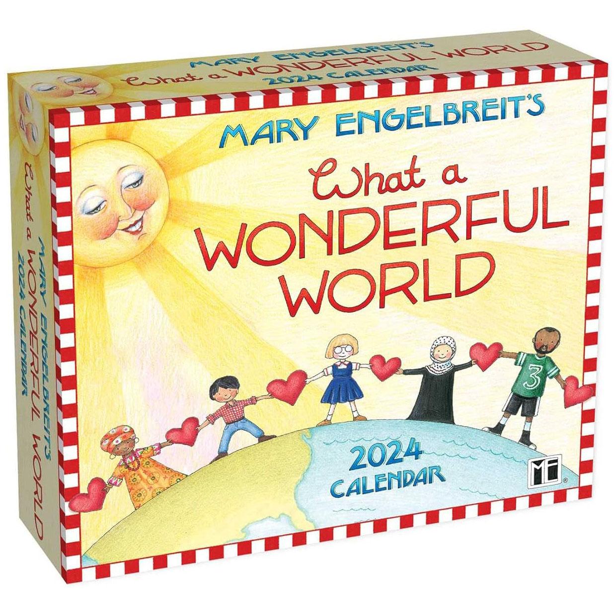 Mary Engelbreit's 2024 Desk Calendar: What a Wonderful World