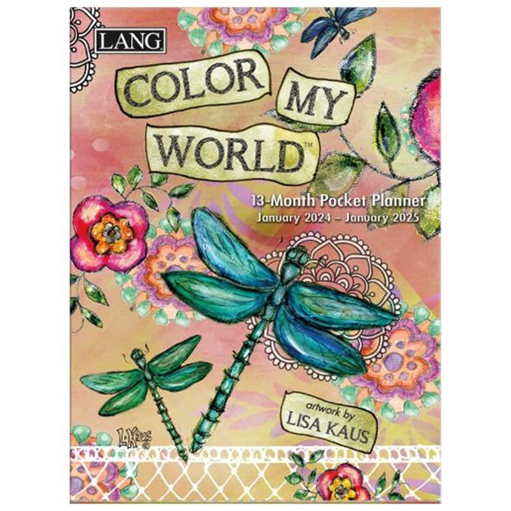 Color My World Monthly 2024 Pocket Planner