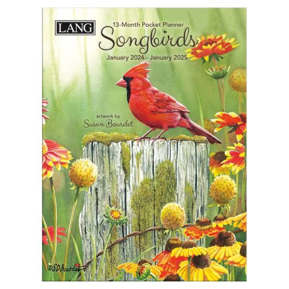 Songbirds Monthly 2024 Pocket Planner