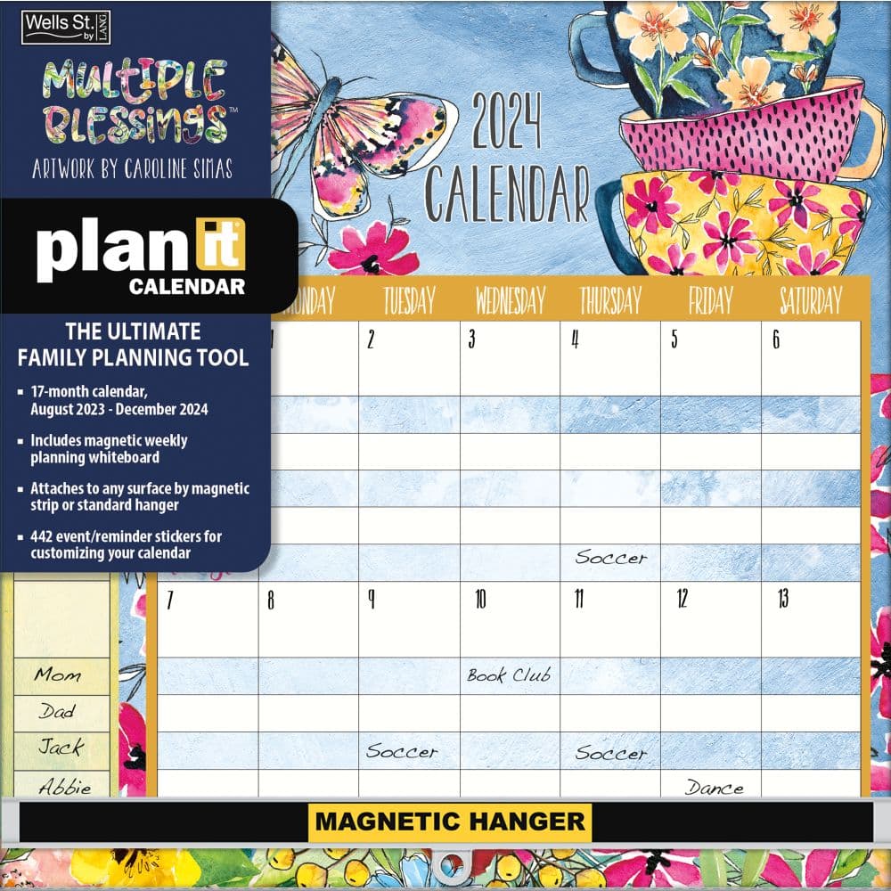 Multiple Blessings Plan It 2024 Wall Calendar