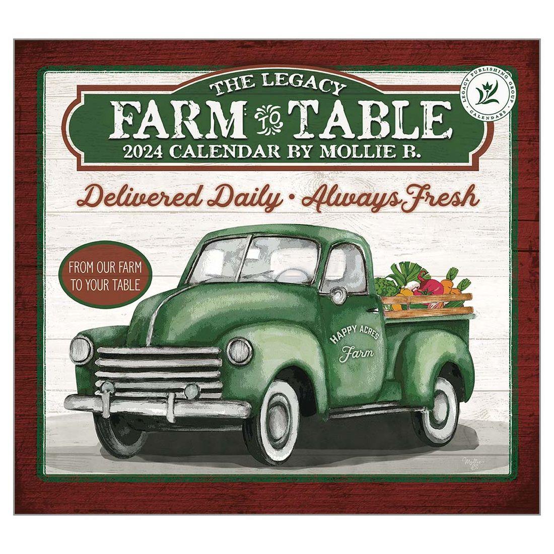 Farm to Table 2024 Wall Calendar