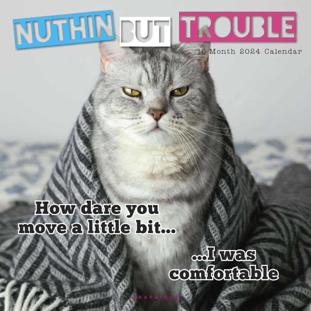 Nuthin But Trouble 2024 Wall Calendar