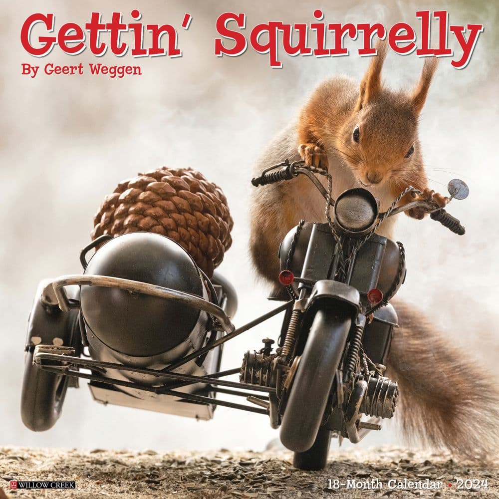 Getting Squirrelly 2024 Wall Calendar