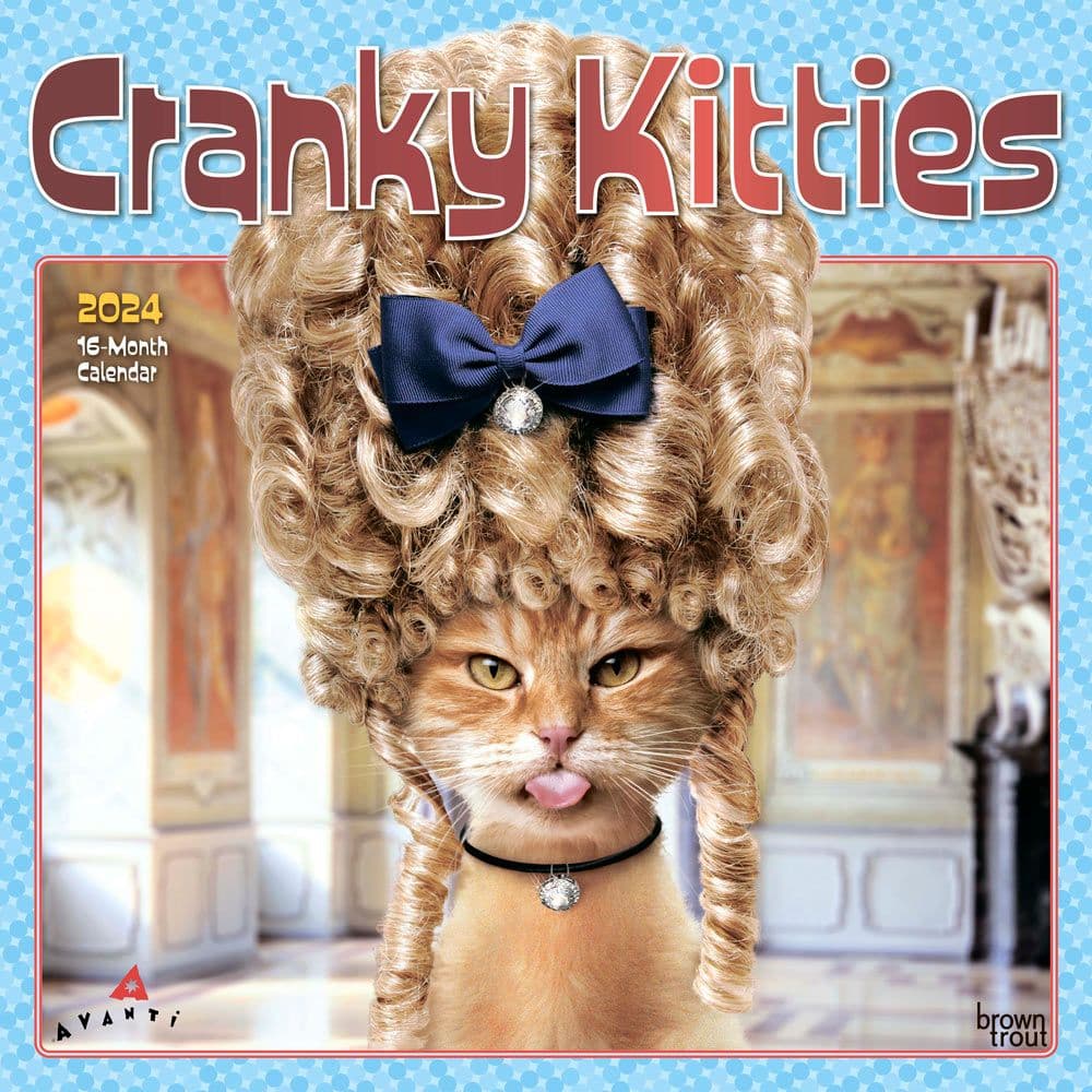 Avanti Cranky Kitties 2024 Wall Calendar