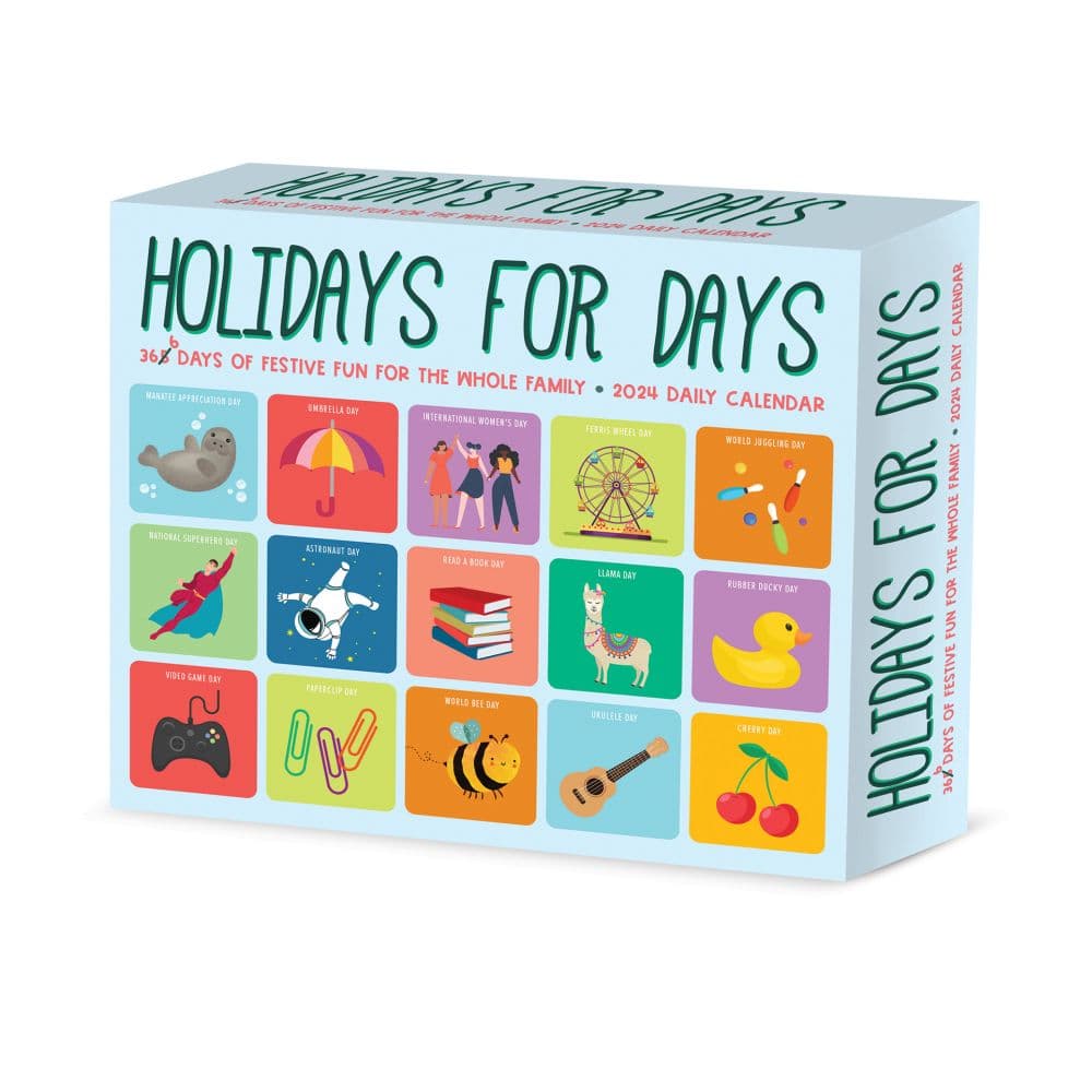 Holidays for Days 2024 Desk Calendar