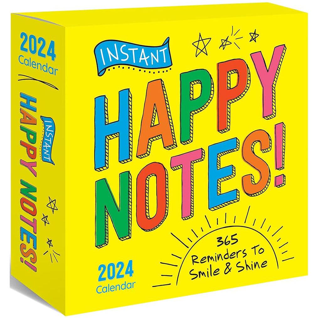 Instant Happy Notes 2024 Desk Calendar