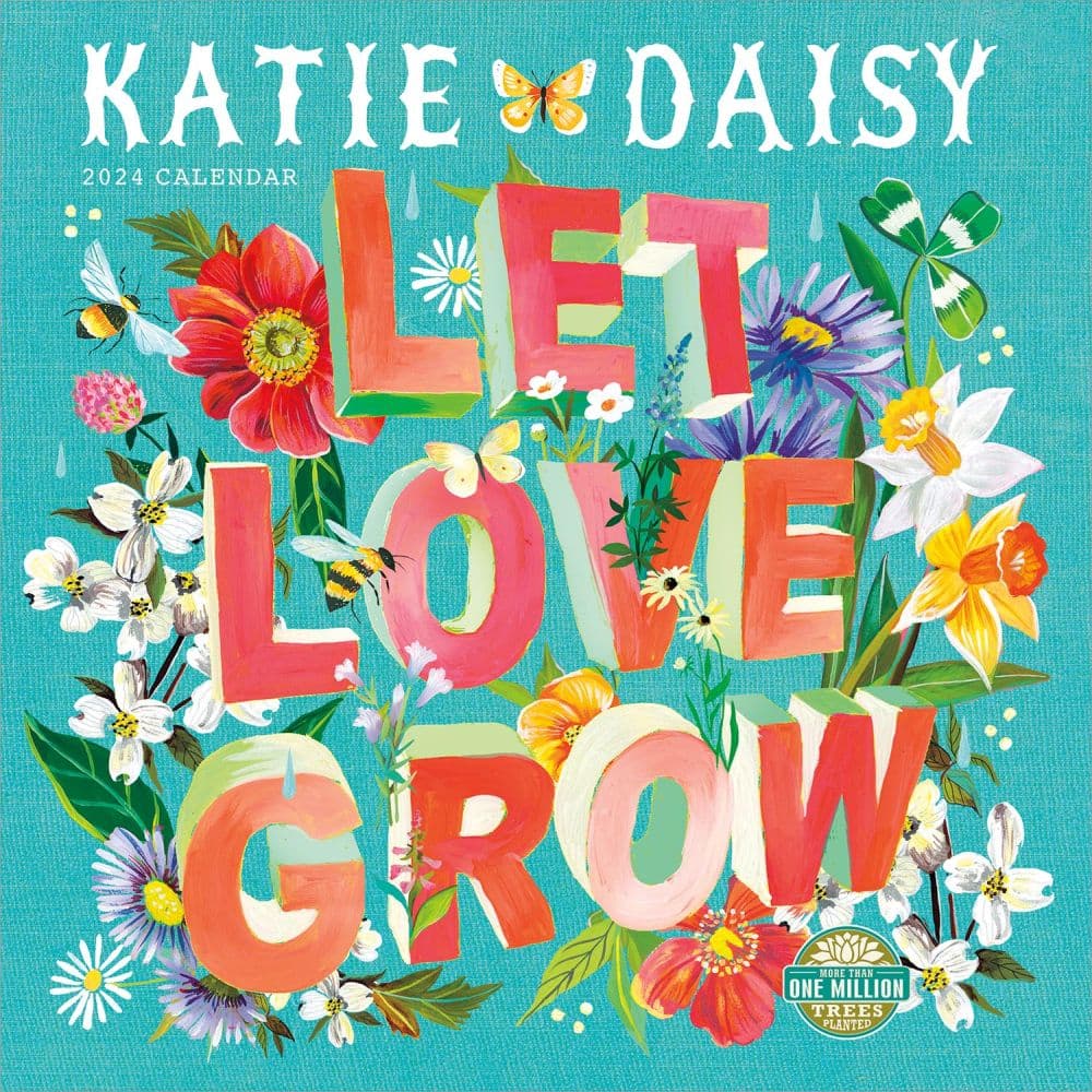 Katie Daisy 2024 Wall Calendar