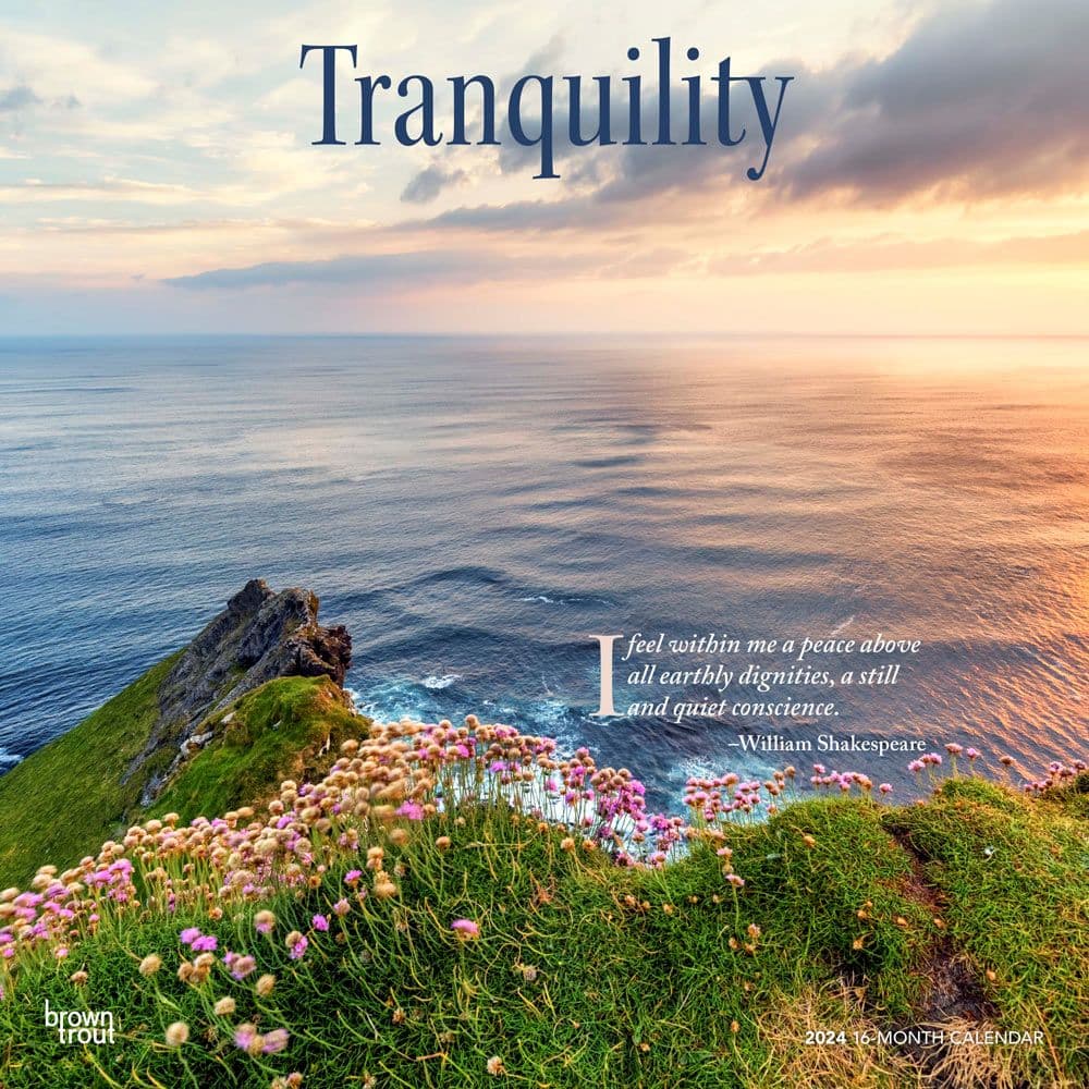 Tranquility 2024 Wall Calendar