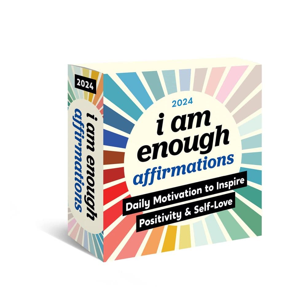 I Am Enough Affirmations 2024 Desk Calendar