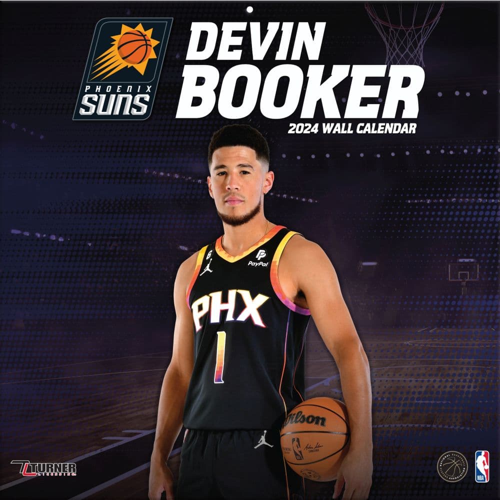 NBA Devin Booker 2024 Wall Calendar