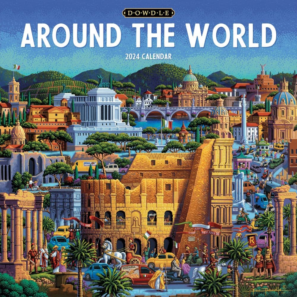 Around The World 2024 Wall Calendar