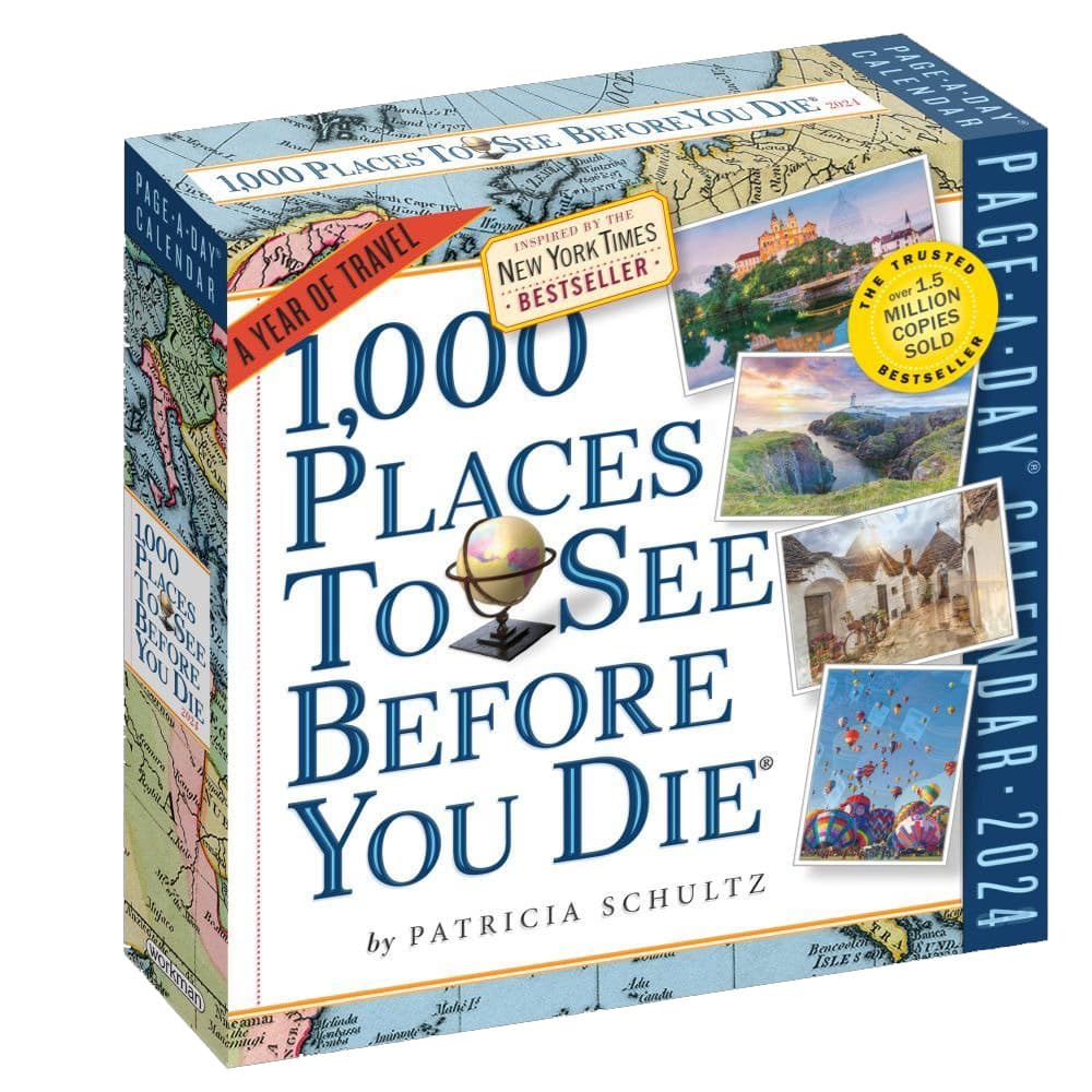 1000 Places To See 2024 Desk Calendar