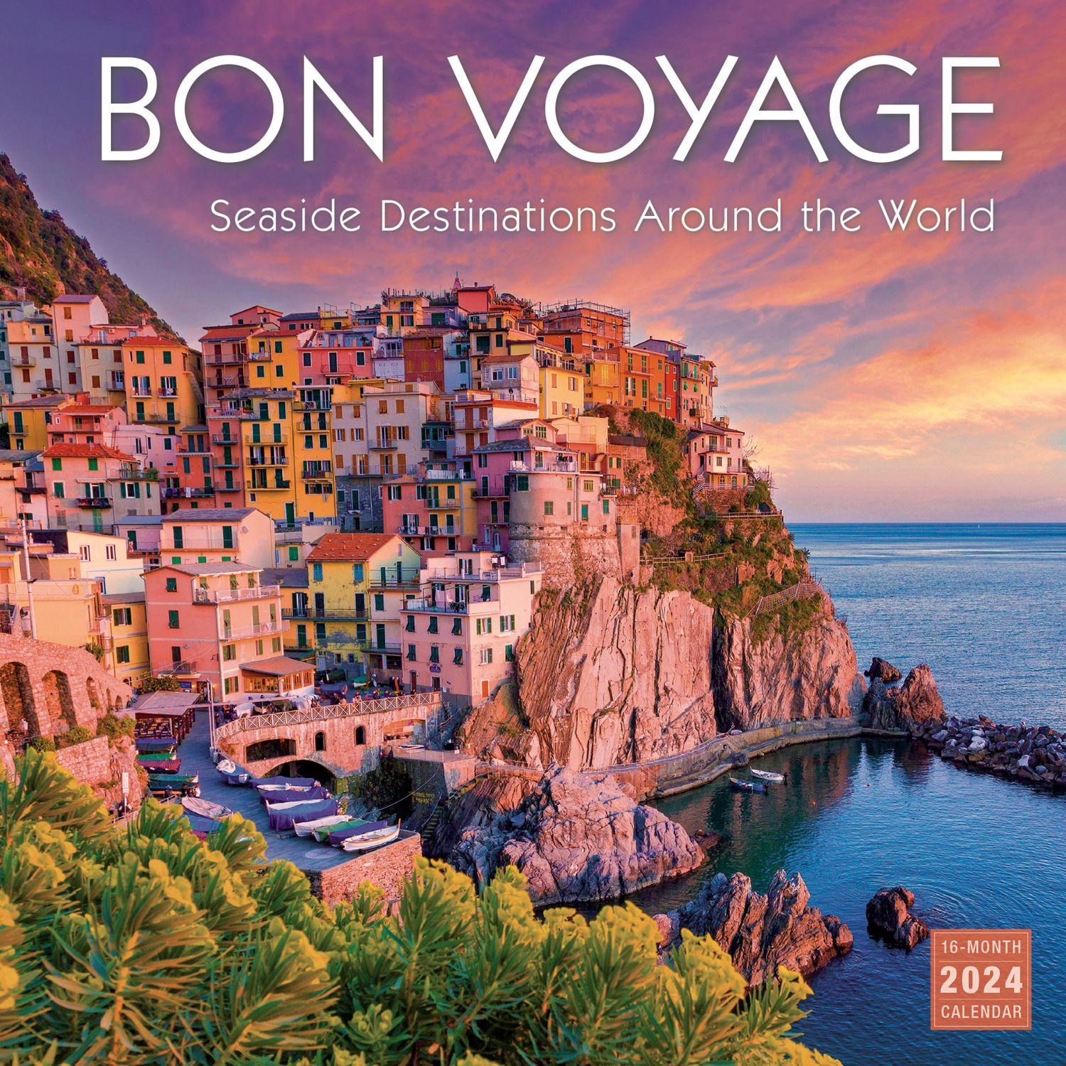 Bon Voyage - Seaside Around World 2024 Wall Calendar