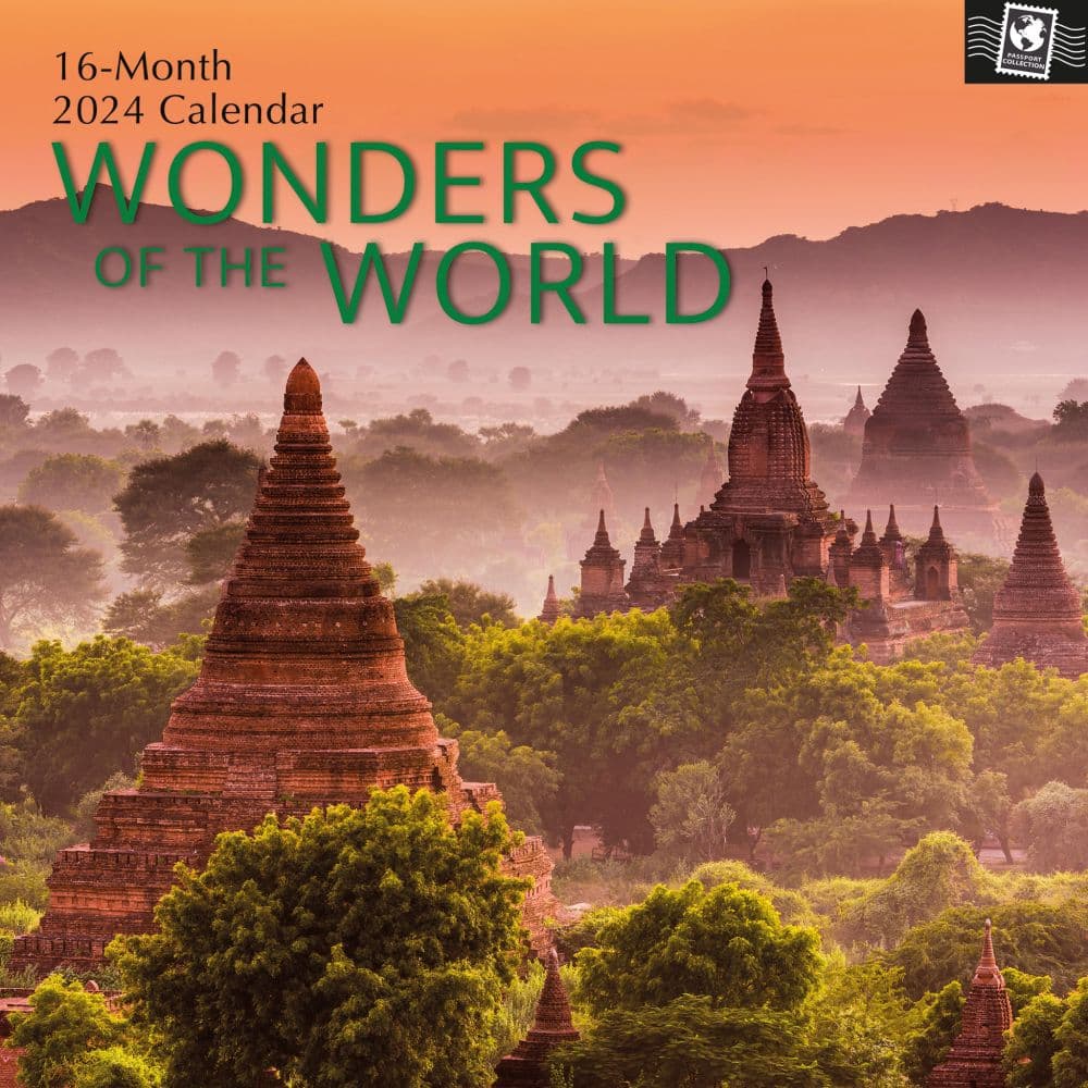 Wonders of the World 2024 Wall Calendar