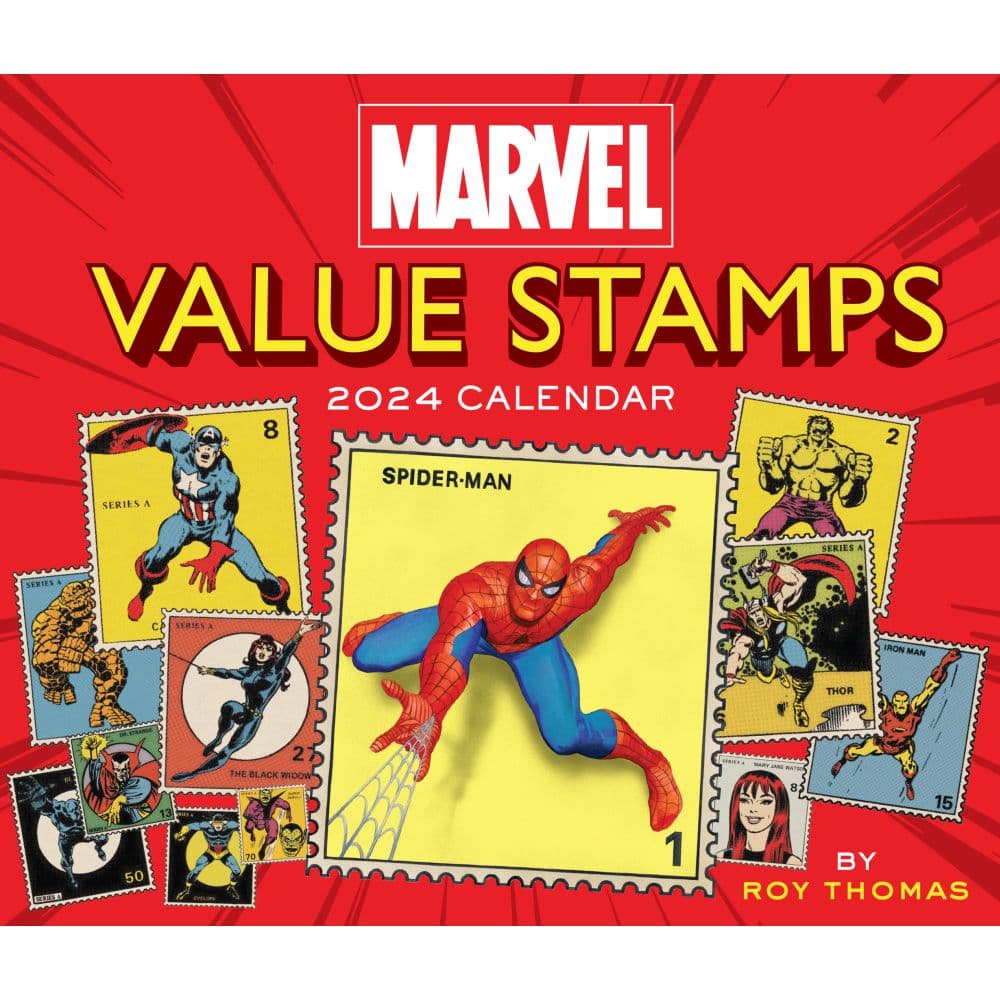 Marvel Value Stamps 2024 Desk Calendar