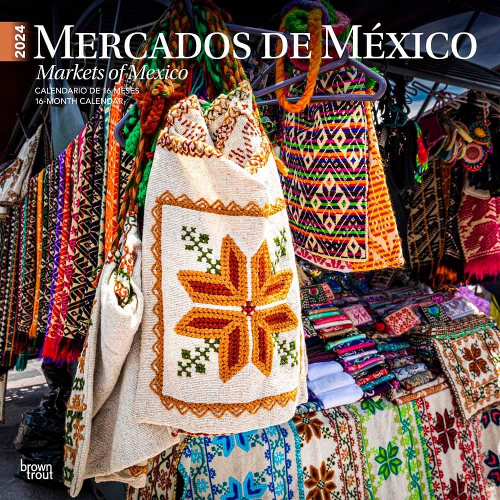 Mercados de Mexico 2024 Wall Calendar