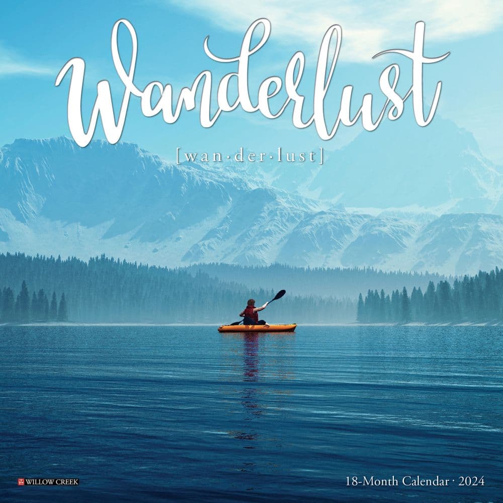 Wanderlust 2024 Mini Wall Calendar