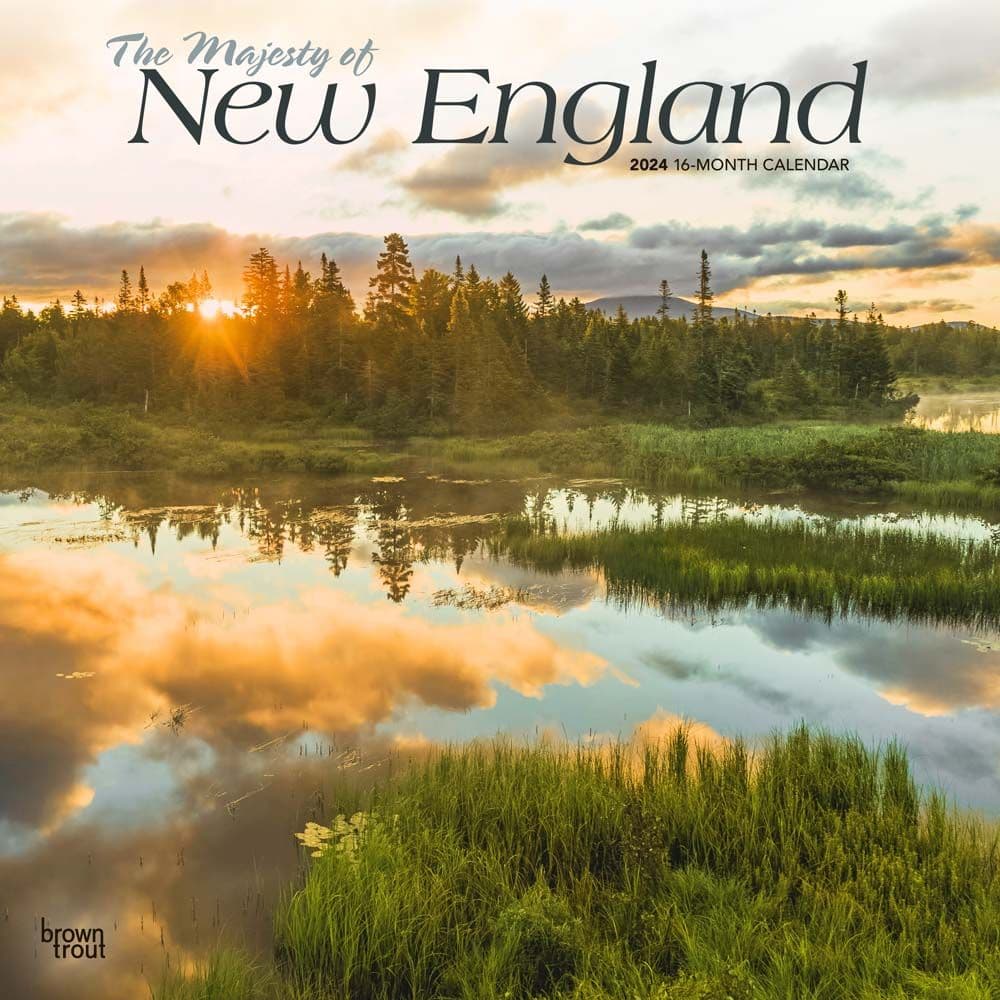 New England Majesty 2024 Wall Calendar