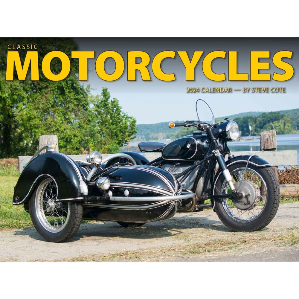 Motorcycles Vintage 2024 Wall Calendar