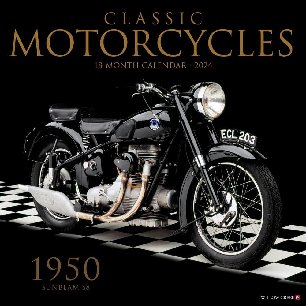 Motorcycles Classic 2024 Wall Calendar