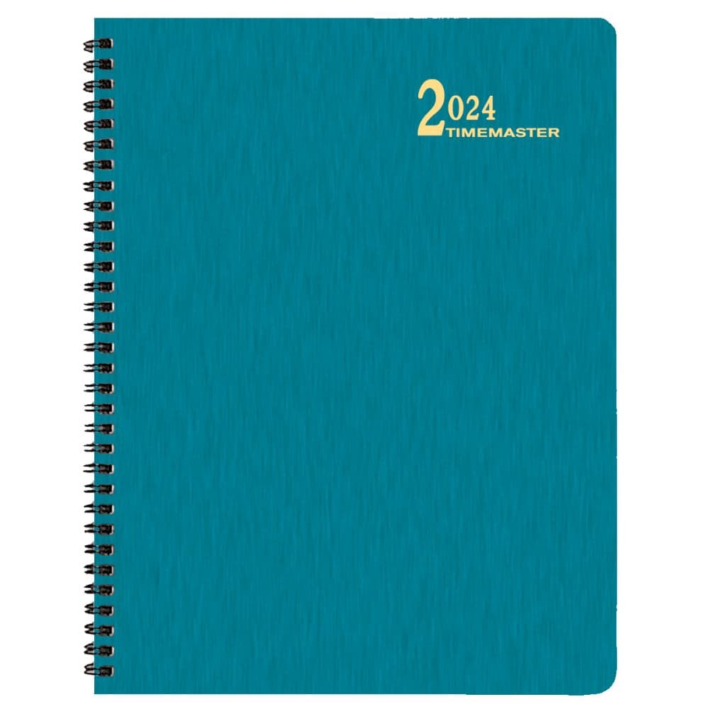 Turquoise Shimmer Large Time Master 2024 Planner