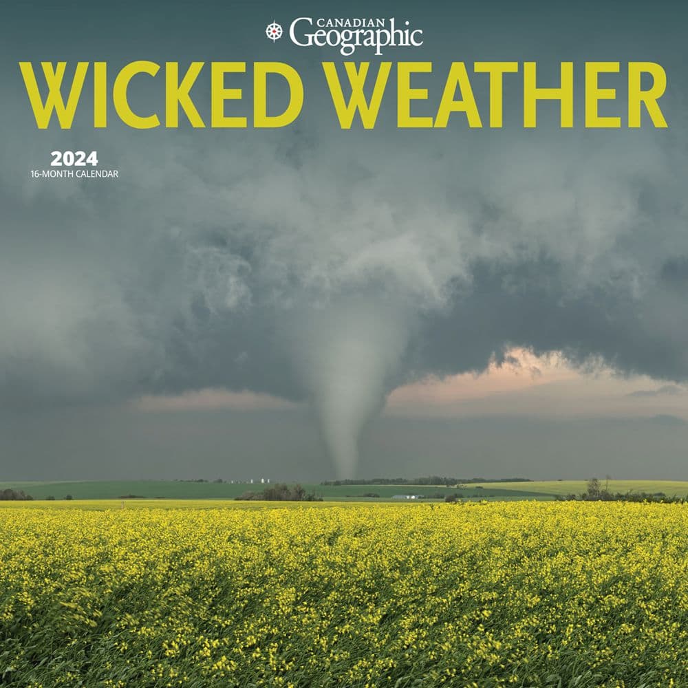 Canadian Geographic Wild Weather 2024 Wall Calendar