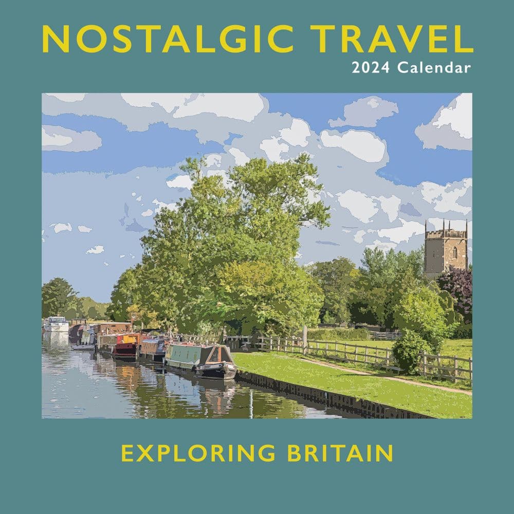 Nostalgic Travel 2024 Wall Calendar