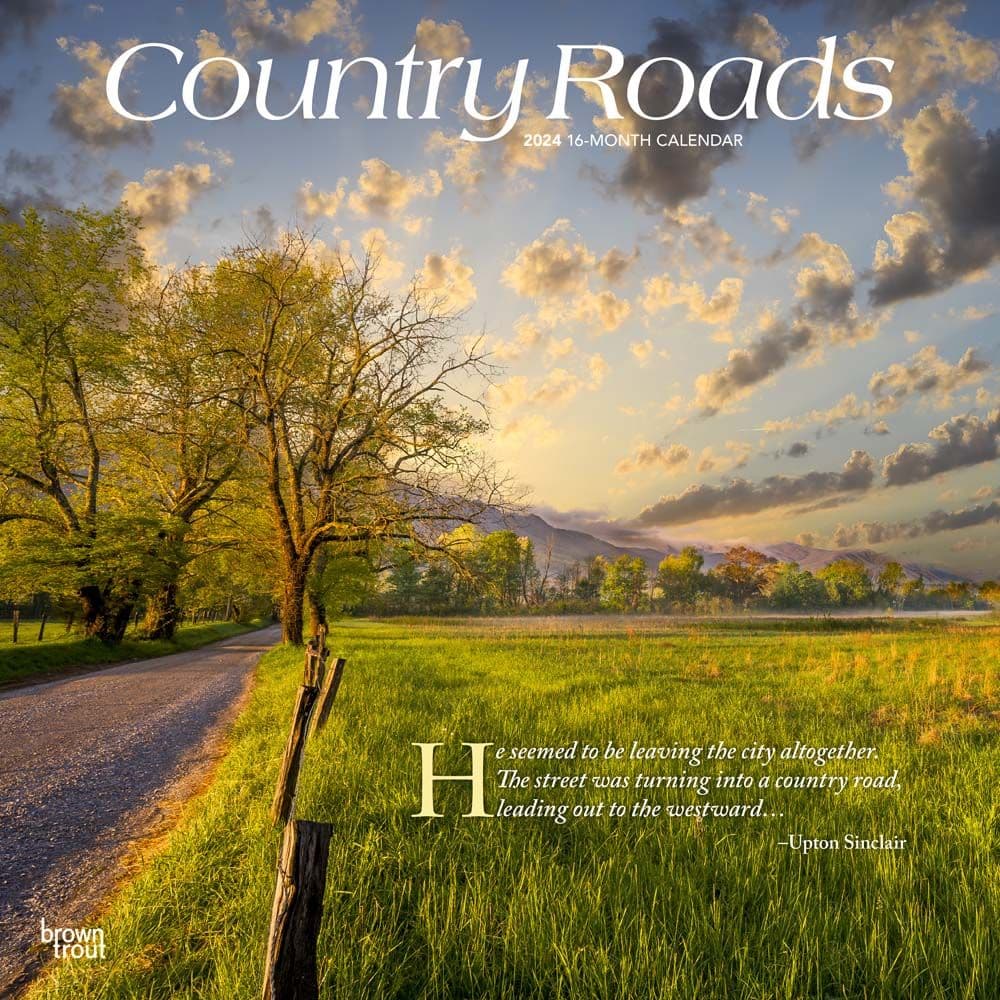 Country Roads 2024 Wall Calendar