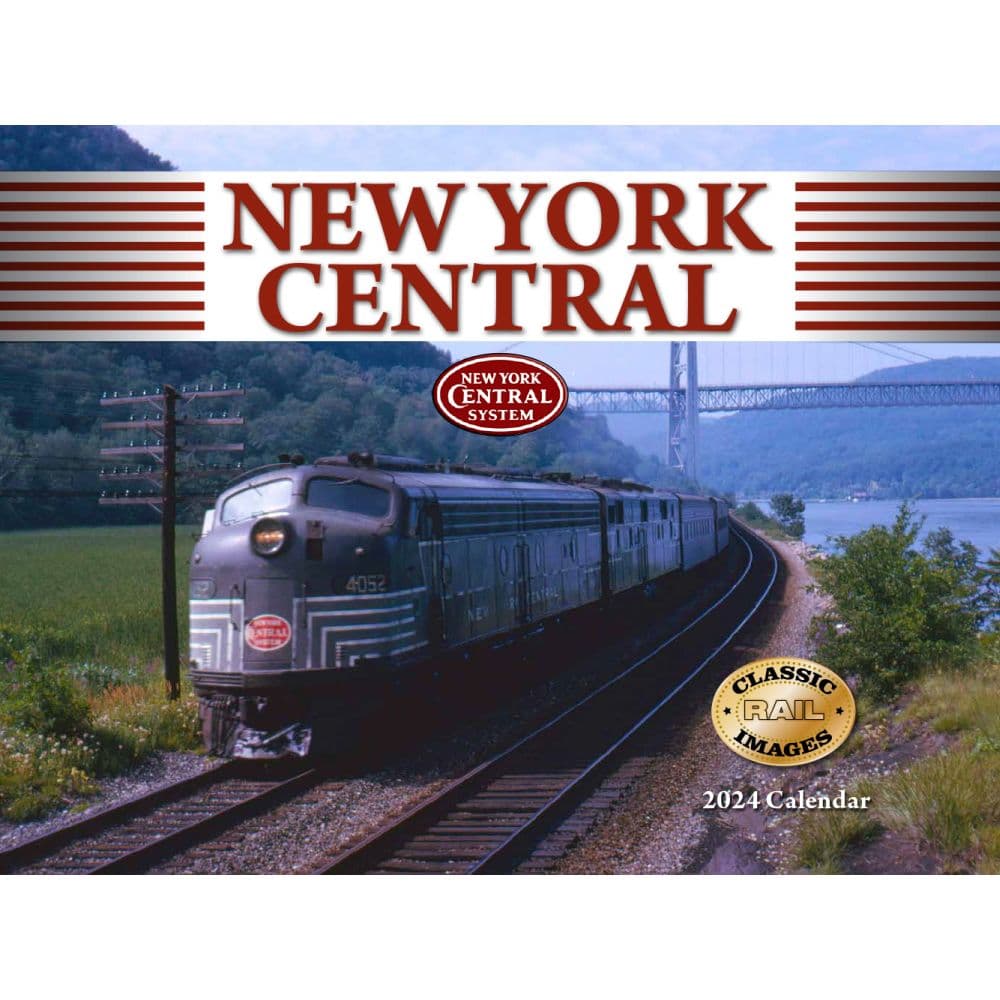 Trains New York Central Railroad 2024 Wall Calendar